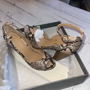 Snake Print Heels, 8.5, never worn